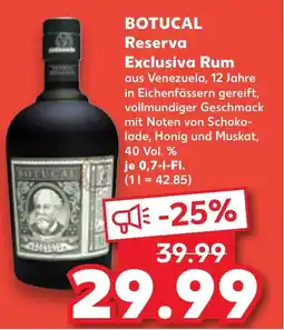 Kaufland DE BOTUCAL Reserva Exclusiva Rum tilbud