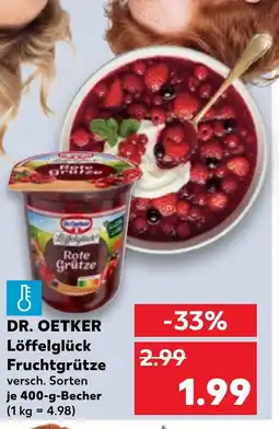 Kaufland DE DR. OETKER Löffelglück Fruchtgrütze tilbud
