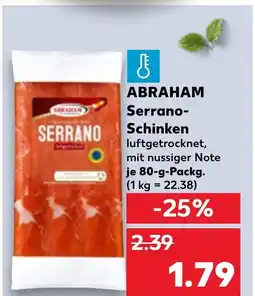 Kaufland DE ABRAHAM Serrano- Schinken tilbud