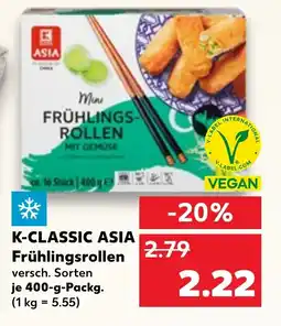 Kaufland DE K-CLASSIC Asia Frühlingsrollen tilbud