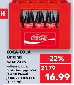 Kaufland DE COCA-COLA Original oder Zero tilbud