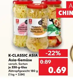 Kaufland DE K-CLASSIC Asia-Gemüse tilbud