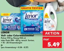 Kaufland DE LENOR Voll- oder Colorwaschmittel tilbud