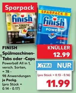 Kaufland DE FINISH Spülmaschinen- Tabs oder -Caps tilbud