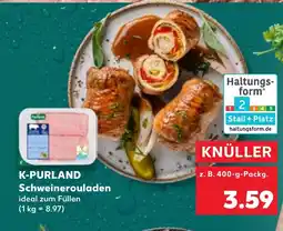 Kaufland DE K-PURLAND Schweinerouladen tilbud