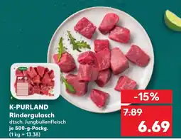 Kaufland DE K-PURLAND Rindergulasch tilbud