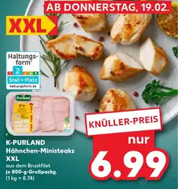 Kaufland DE K-PURLAND Hähnchen-Ministeaks XXL tilbud