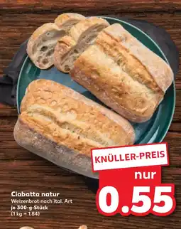 Kaufland DE Ciabatta natur tilbud