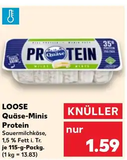 Kaufland DE LOOSE Quäse-Minis Protein tilbud