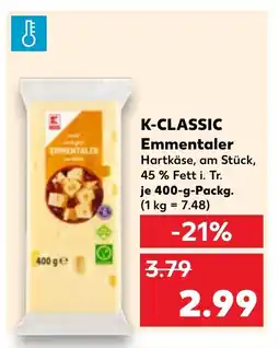 Kaufland DE K-CLASSIC Emmentaler tilbud