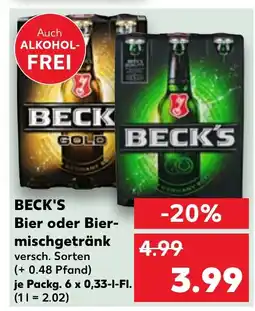 Kaufland DE BECK'S Bier oder Bier- mischgetränk tilbud