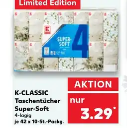 Kaufland DE K-CLASSIC Taschentücher Super-Soft tilbud