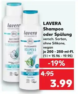 Kaufland DE LAVERA Shampoo oder Spülung tilbud