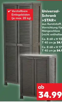 Kaufland DE Universal- Schrank STAR tilbud