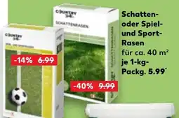 Kaufland DE Schatten- oder Spiel- und Sport- Rasen tilbud