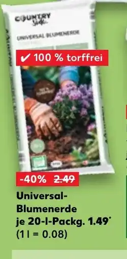 Kaufland DE Universal- Blumenerde tilbud