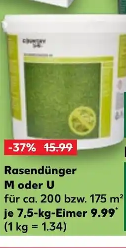 Kaufland DE Rasendünger M oder U tilbud
