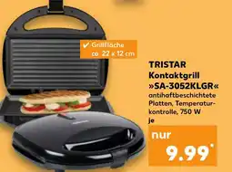 Kaufland DE TRISTAR Kontaktgrill SA-3052KLGR tilbud