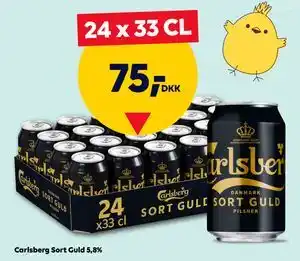 BorderShop Carlsberg Sort Guld 5,8% tilbud