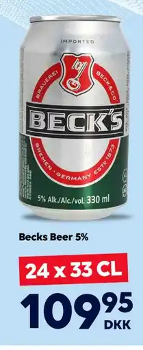 BorderShop Becks Beer 5% tilbud