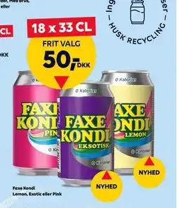 BorderShop Faxe Kondi Lemon, Exotic eller Pink tilbud