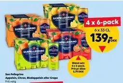 BorderShop San Pellegrino Appelsin, Citron, Blodappelsin eller Grape tilbud