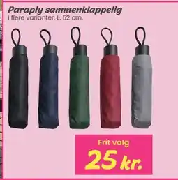 Hi five Paraply sammenklappelig tilbud