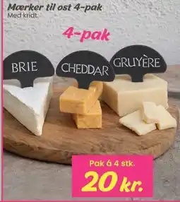 Hi five Mærker til ost 4-pak tilbud