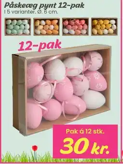 Hi five Påskeæg pynt 12-pak tilbud