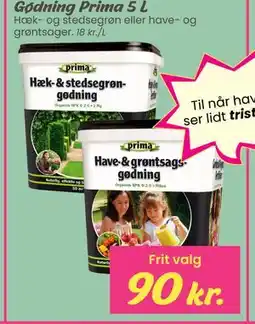 Hi five Gødning Prima 5 L tilbud