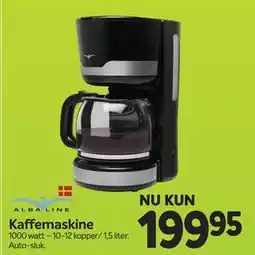 Din Isenkræmmer ALBA LINE Kaffemaskine tilbud