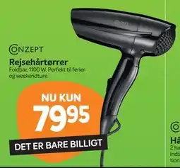 Din Isenkræmmer Rejsehårtørrer tilbud