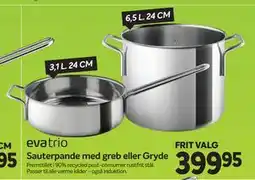 Din Isenkræmmer Sauterpande med greb eller Gryde tilbud