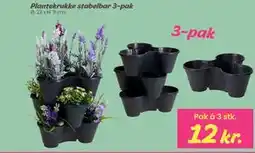 Hi five Plantekrukke stabelbar 3-pak tilbud