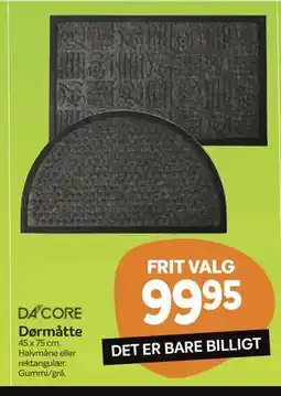 Din Isenkræmmer Dørmåtte tilbud