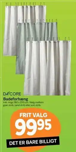 Din Isenkræmmer Badeforhæng tilbud