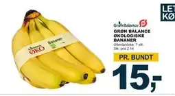 Let-Køb GRØN BALANCE ØKOLOGISKE BANANER tilbud