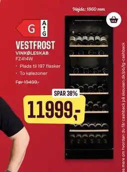 Skousen VESTFROST VINKØLESKAB FZ414W tilbud