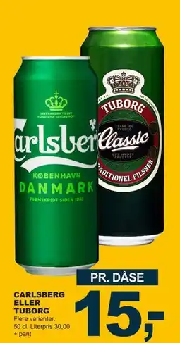 Let-Køb CARLSBERG ELLER TUBORG tilbud