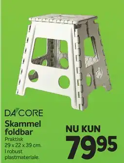 Din Isenkræmmer Skammel foldbar tilbud