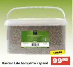 Bauhaus Garden Life hampefrø i spand 99.95 tilbud