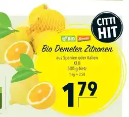 Citti Bio Demeter Zitronen tilbud
