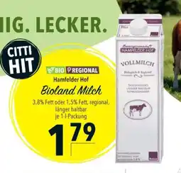 Citti Bioland Milch tilbud