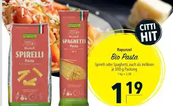 Citti Rapunzel Bio Pasta tilbud