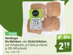 Citti YVEGAN Herzberger Bio Mehrkorn- oder Dinkel-Brötchen tilbud