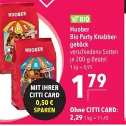 Citti BIO Huober Bio Party Knabber- gebäck tilbud