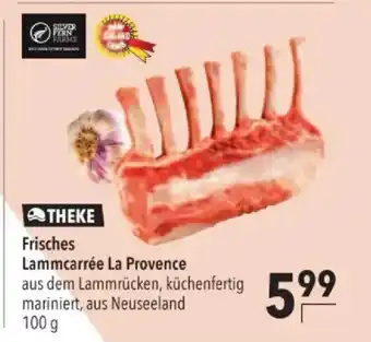 Frisches lammcarrée la provence