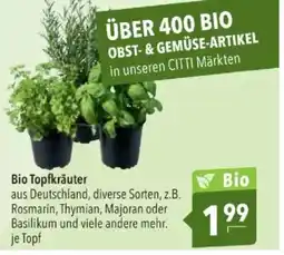 Citti Bio Topfkräuter tilbud