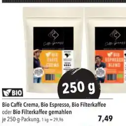 Citti Bio Caffè Crema, Bio Espresso, Bio Filterkaffee oder Bio Filterkaffee gemahlen tilbud