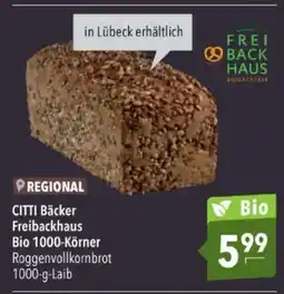 Citti CITTI Bäcker Freibackhaus Bio 1000-Körner tilbud